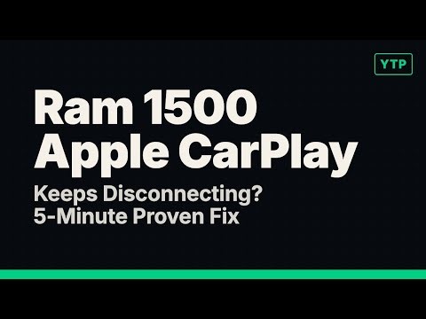 Ram 1500 Apple CarPlay Keeps Disconnecting? 5-Minute Proven Fix