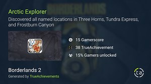 Arctic Explorer achievement in Borderlands 2 (Xbox 360)
