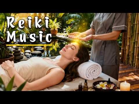 SLEEP INSTANTLY • Reiki Music for Meditation • Cleanse the Aura and Space & Calm The Mind