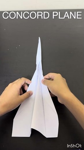 How to make a paper airplane Concorde easy tutorial