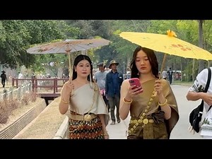 Cambodia Siem Reap Angkor Walking Tour [4k]