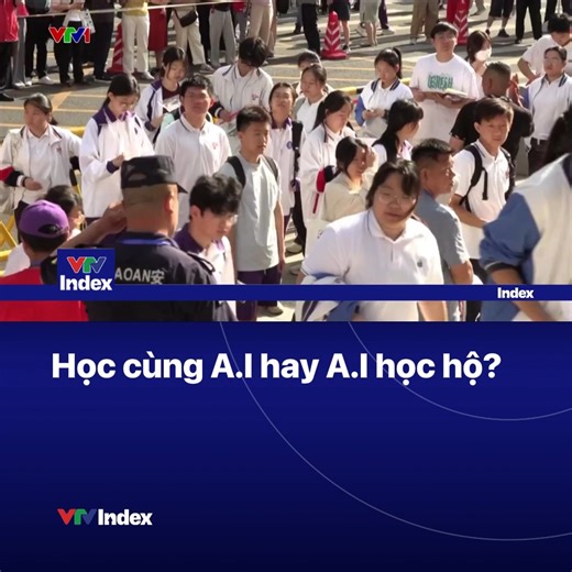 623K views · 5.1K reactions | Trong thời đại công nghệ số, việc học không còn chỉ gói gọn trong sách vở hay bảng phấn mà ngày càng có thêm nhiều trợ lý thông minh, nổi bật nhất là trí tuệ nhân tạo A.I. Trí tuệ nhân tạo đang thay đổi cách học sinh, sinh viên tiếp cận việc học tập nhưng liệu sự tiện lợi này đang hỗ trợ họ đến đâu? #vtvindex | VTV Index | Facebook