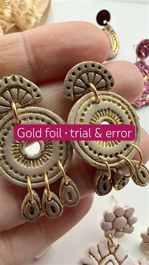 Polymer Clay Tutorial | Gold Foil Fail… Turned Into a Win