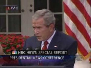 President Bush Deals with David Gregory- 9/15 Press Confrnce