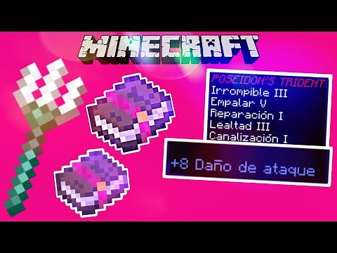 📖🔥GUIA DE ENCANTAMIENTOS PARA EL TRIDENTE (LOS MEJORES) MINECRAFT
