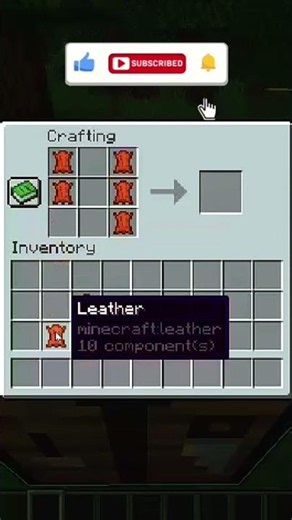 How to craft Leather Horse Armor in Minecraft #minecraft
