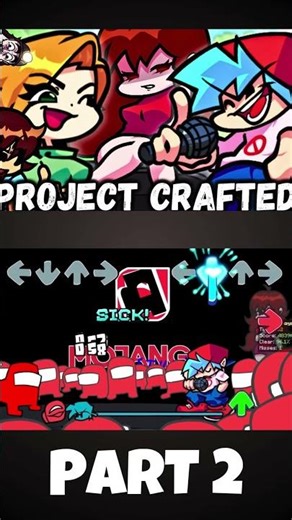 FNF - Project Crafted [PART 2|Papaya] (FNF MOD) #shorts