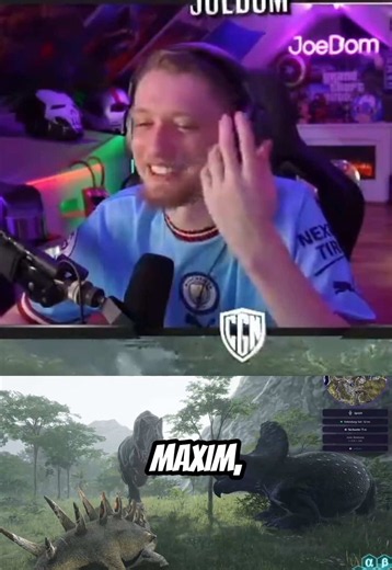 MAXIIIM?!😂💀#JoeDom #twitchclips #theisle #dino #roleplay