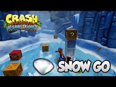 Crash Bandicoot 2 - "Snow Go" 100% Clear Gem and All Boxes (PS4 N Sane Trilogy)