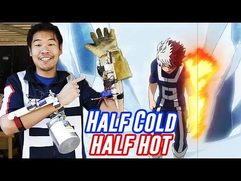 Building Shoto's Half-Cold Half-Hot Quirk in Real Life | My Hero Academia Month!!!