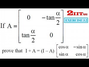 Matrices Exercise 3.2 Q18 NCERT Class 12