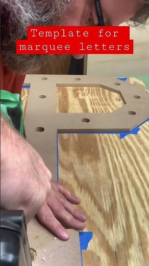 Using a Template for Making Marquee Letters