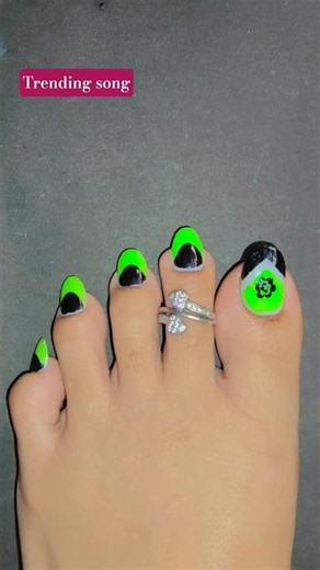 💅✨ Easy toenailart design for beginners #easynailart #toenailart #nailsnailsnails #footnails #nail