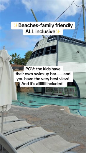 Family vacay but make it NEXT LEVEL 🌊☀️ At Beaches Resorts, even the kids get their own swim-up bar (mocktails only, of course 🍹). While they’re living their best life in the pool, you’re soaking up the sun knowing EVERYTHING is included — gourmet dining, waterparks, kids camps, entertainment, and endless beachfront fun. This is what family vacation dreams are made of. 💙✈️ #FamilyVacation #AllInclusiveResort #BeachVacation #TravelWithKids #FamilyTravel