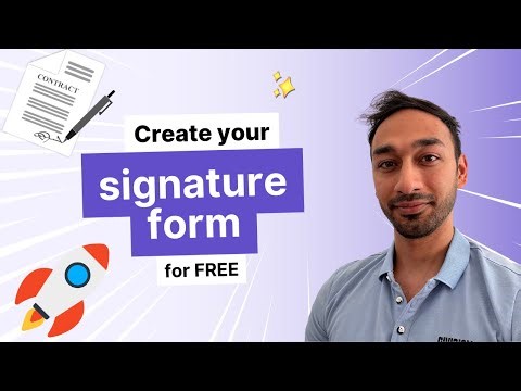 How to create a signature form?