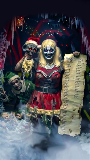 Erebus Haunted House on Instagram: "Nice… or Naughty? This time, you decide how Erebus treats you. Choose the Nice List for a lighter, glow-stick for a calmer, family-friendly walkthrough Dare to go Naughty and face the full show, full intensity."