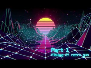 [TUTORIAL] Create a Synthwave Animation Loop in Maya & After Effects - Part 1: Retro Outrun Sun