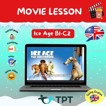 Ice Age 1 Movie - ESL PowerPoint English Lesson | Movie (B1-C2)