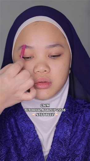Navy Blue Makeup Tutorial for Raya Celebration