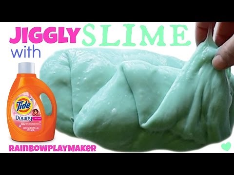 DIY JIGGLY SLIME WITH TIDE!!! 3 INGREDIENTS! SO EASY ONLY TAKES 2 MINUTES!!!