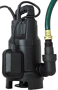 HydraPump Submersible - 120-volt ¾ HP 3000 GPH Clean/Dirty Submersible Water Pump includes Float Switch for automatic operation with adaptable hose connections