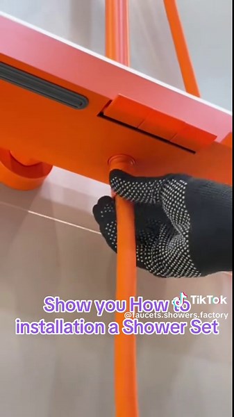 Show you how to install a shower set #sanitary #shower #bathroom #showersystem #faucetfactory