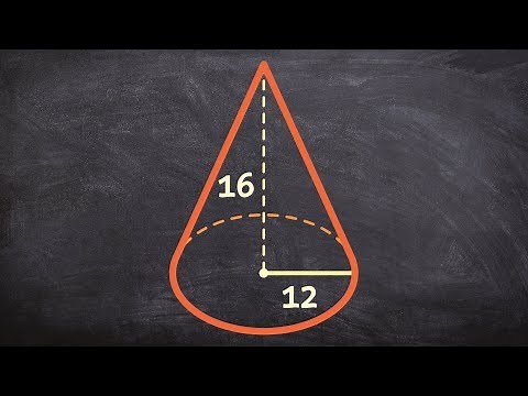 Learn how to find the surface area of a cone