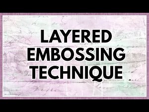 New layered heat embossing technique you must try!! #cardmaking #cards #crafting #craftytips