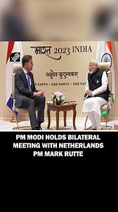 Delhi: PM Modi, Netherlands PM Mark Rutte hold bilateral meet on sidelines of G20 Summit #g20summit #pmmodi #markrutte | Asian News International (ANI)