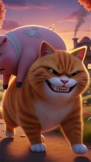 The Most Evil Cat in the World #cat #funny #animalshorts #cute #3danimation #ai #cartoon #hungrycat