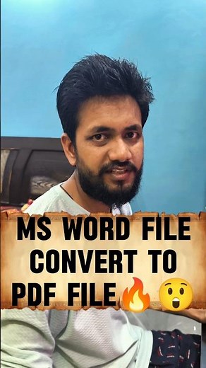 convert ms word file to pdf 😲🔥 | converts word file to pdf file