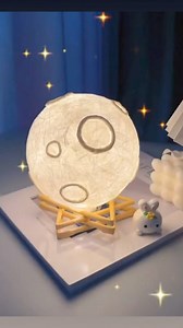diy moon lights #diy #moon #lights #灯 #台灯 #tablelighting #interiordesign | 我分享，你看 | Facebook