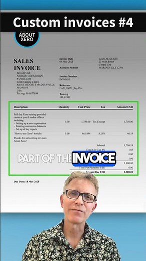 Edit tables on your #xero invoices - custom invoice branding part 4