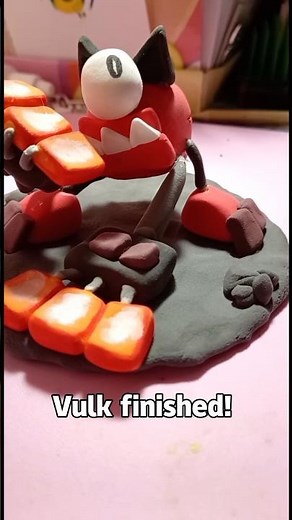 Vulk airy plastiline tutorial Mixels #mixels #clay #diy