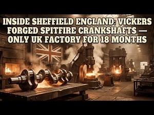 Inside Sheffield England: Vickers Forged Spitfire Crankshafts — Only UK Factory For 18 Months