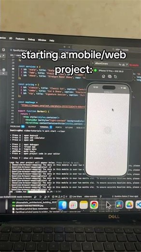 when you start a mobile or web project #coding #programmer #programming #code #python