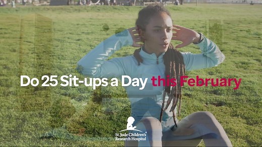 69K views · 617 reactions | 25 Sit-ups a Day 28 Days Join the challenge to celebrate 60 years of progress towards ending childhood cancer. | St. Jude Children's Research Hospital | Facebook