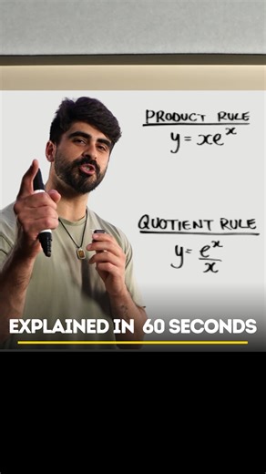 Product and Quotient Rule Speedrun 👀 [Product rule, quotient rule, product rule explained, quotient rule explained, maths for beginners, maths explained, maths broken down, maths basics,learn maths, mathematics, maths teacher, maths tutor, Neildoesmaths] | Neil Does Maths