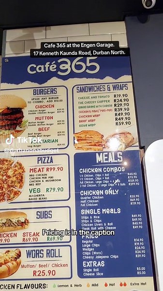 Cafe 365: Freshly Prepared Food at Engen Garage in Durban North