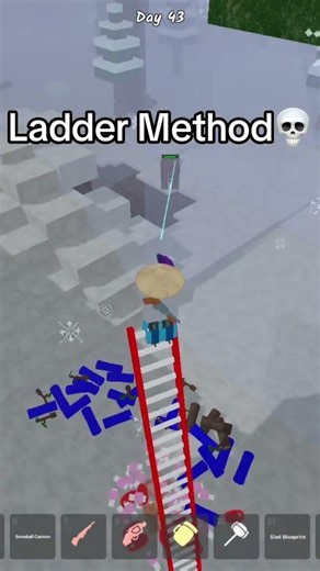 Ladder Method💀 #roblox #99nightintheforest #shorts
