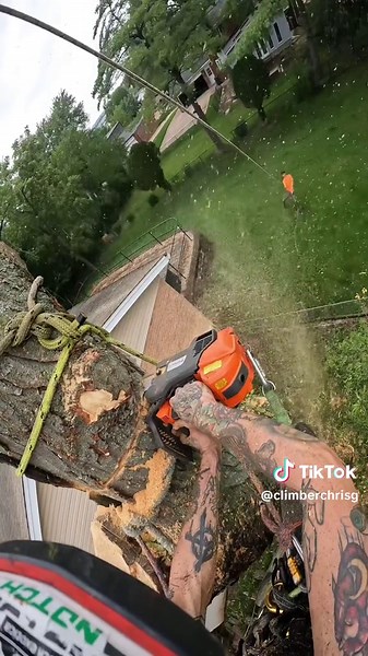 Get it done #climberchrisg #climber #climblife #climbhigher #professional #treework #arborist #treelife #treeguy #stihl #husqvarna