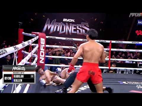 KABILAN VS KALLENS FULL FIGHT, TKO DI RONDE 1! BYON MADNESS 3