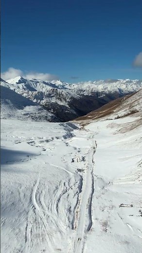 the Zagari Pass covered in snow | full video on Sunday #georgien #kaukasus #snow