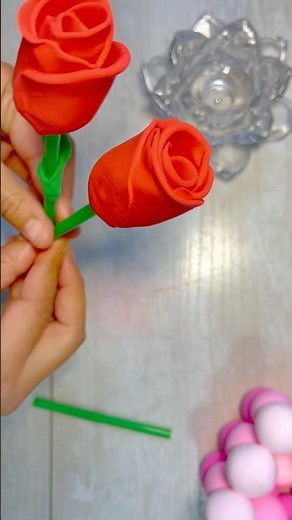 DIY Air Dry Clay Rose – Amazing Handmade Idea! 🌹✨