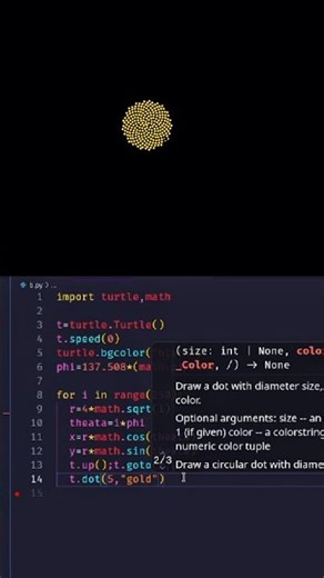 ​🌻 Python Turtle Art: Beautiful Flower Pattern! 🐍 #Python #Art #Coding