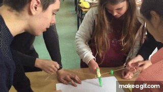 Team-building activity "Team pen" on Make a GIF