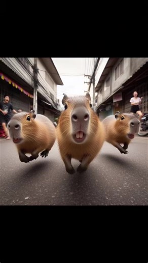 Capybara Running | Funny Capybara Rush Compilation