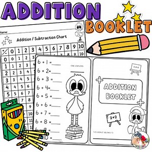 Single Digit Addition Booklet