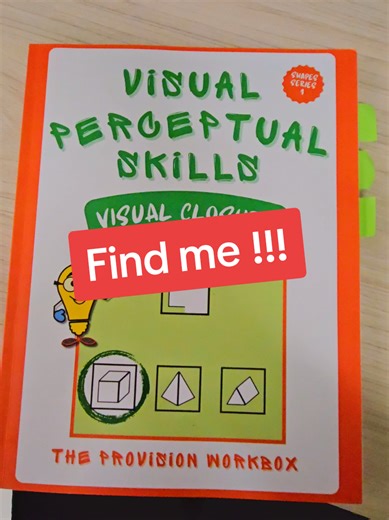 Find in Amazon! Visual Perceptual Skills Visual Closure Shapes Series 1 Series 2 is also available! Author: The Provision Workbox #specialneeds #specialeducation #pediatricoccupationaltherapy #specialeducationteacher #spedteacher