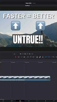 Pro Tip! FASTER isn't always BETTER - DaVinci Resovle